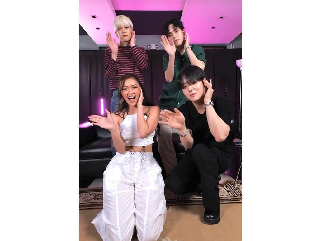 Kim Chiu and TREASURE's Jihoon, Asahi, and Jaehyuk