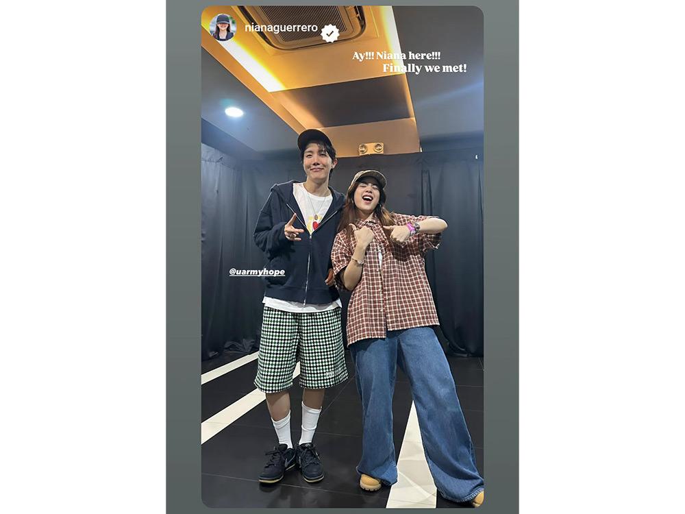 Niana Guerrero and BTS J-Hope