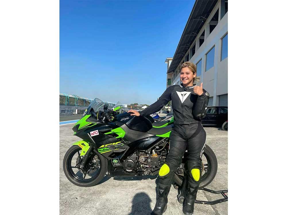 Kim at the Watanabe Riding Development