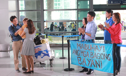 The GMA News and Public Affairs hosts check in at NAIA for the Station ID Shoot.
