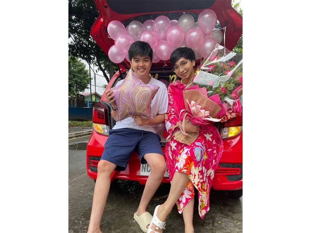 Balloons and Flowers