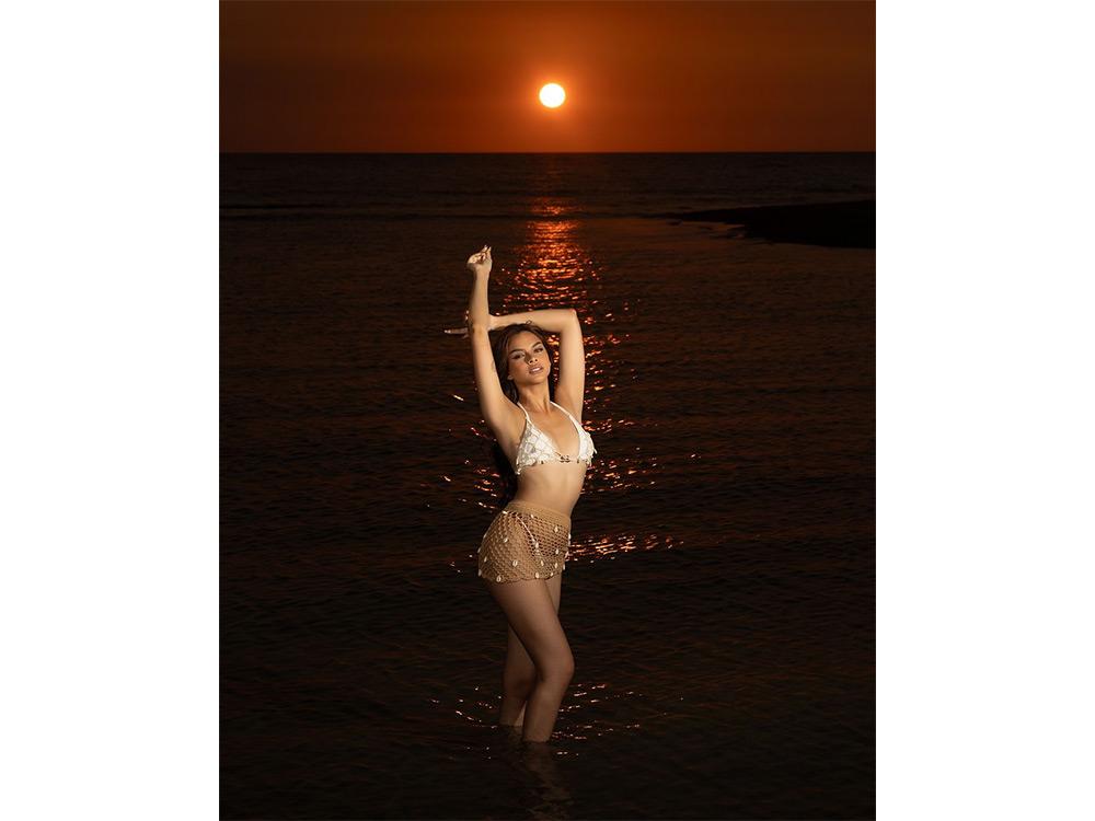 Striking in the sunset