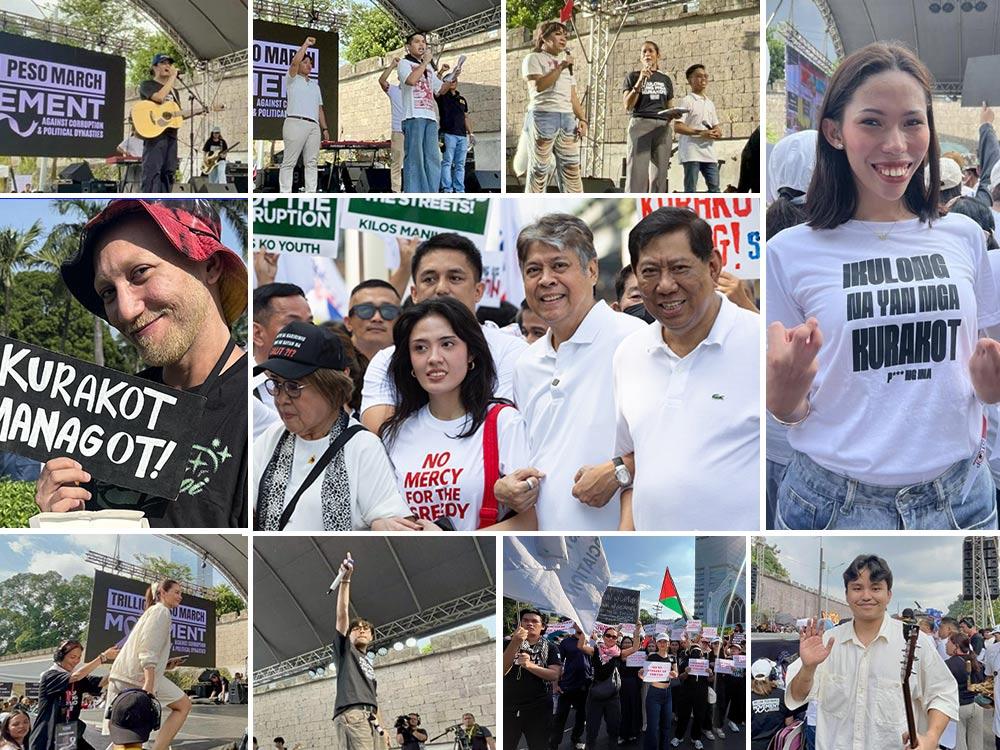 Celebrities at the Trillion Peso March