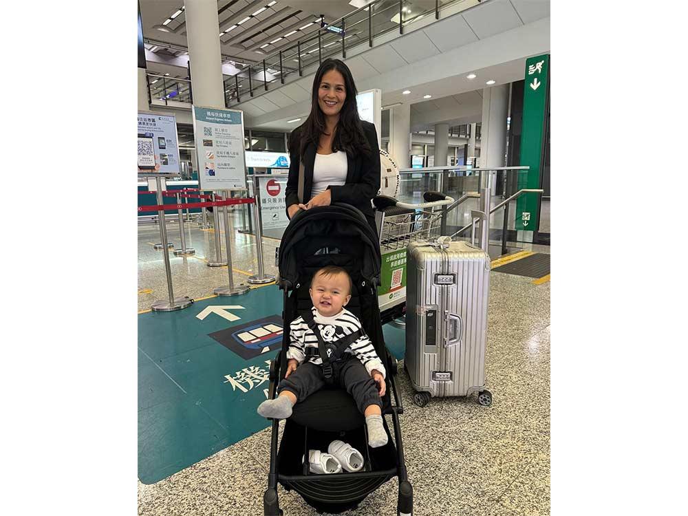 First international flight together