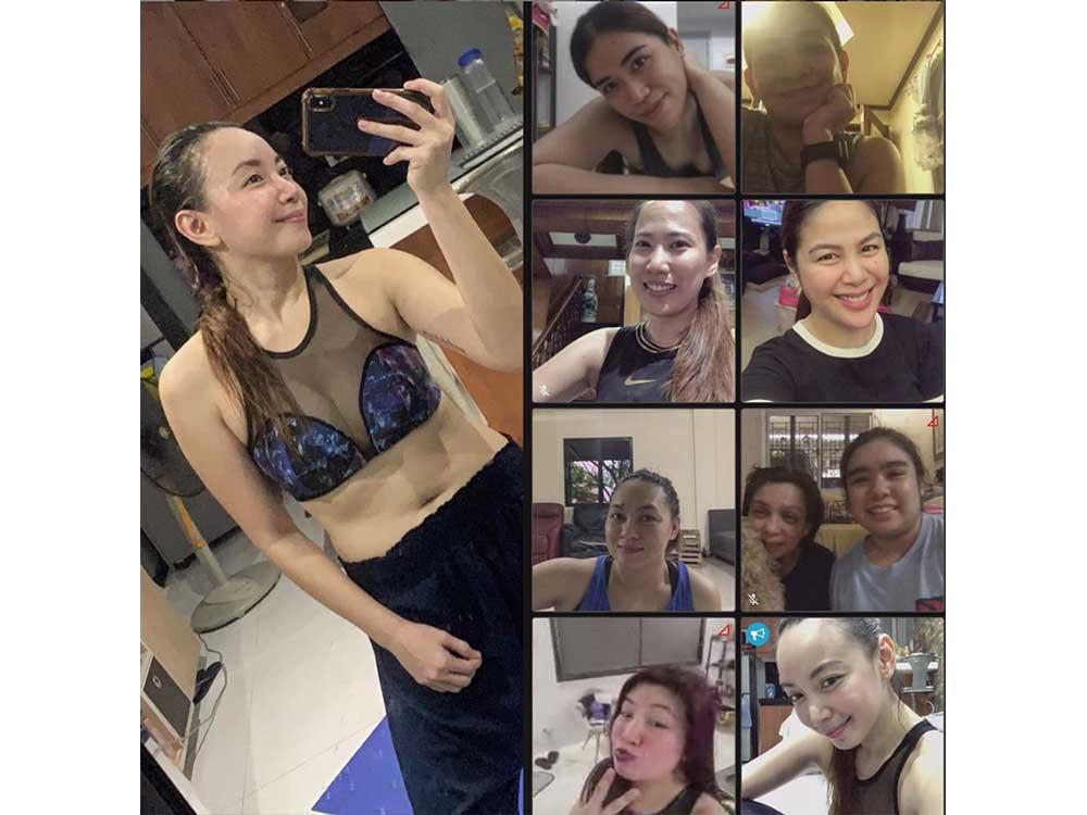 Online fitness class