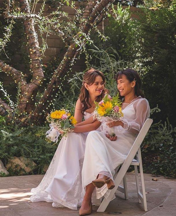 Pat Lasaten and Agnes Reoma