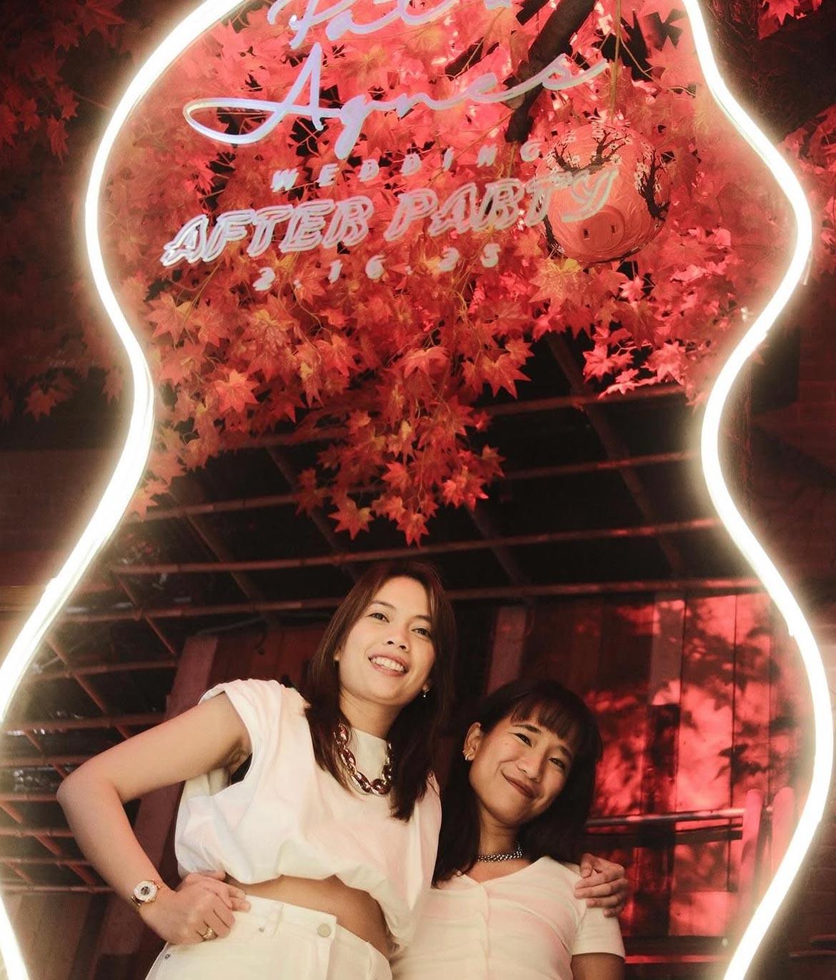 Pat Lasaten and Agnes Reoma