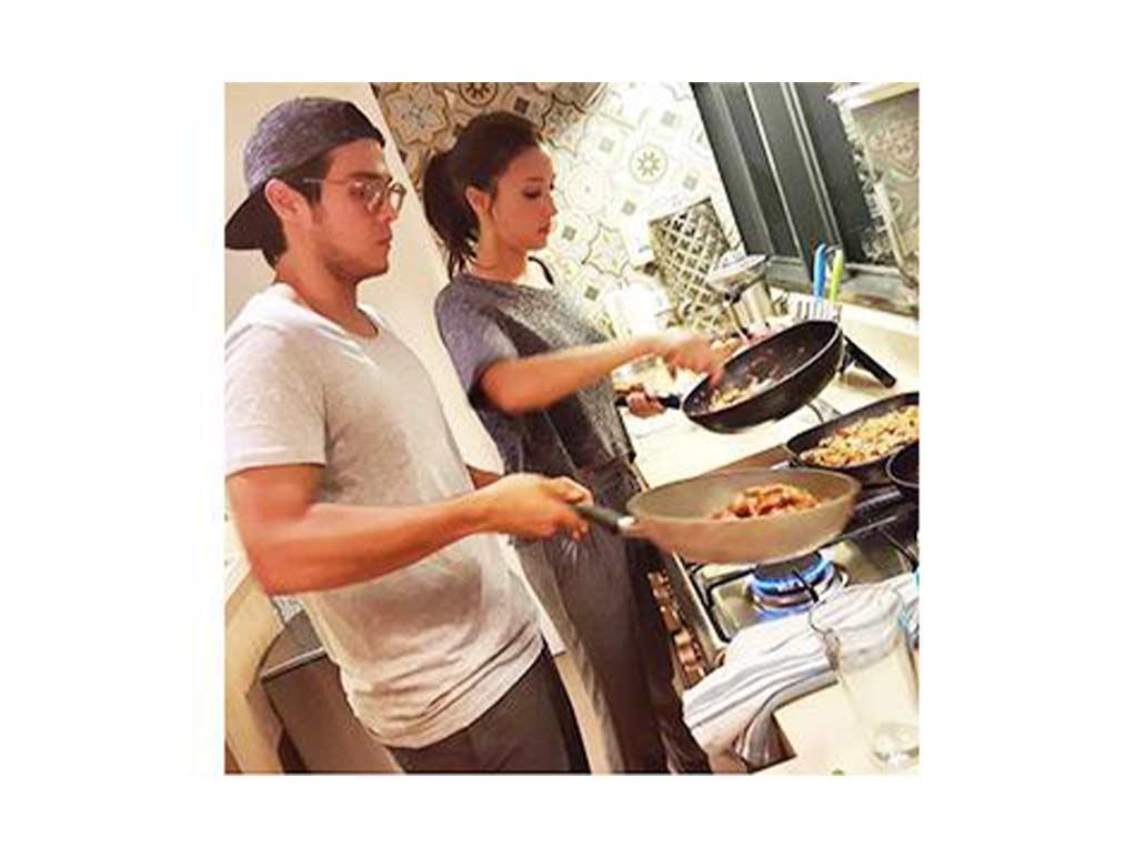 Solenn at Erwan Heussaff