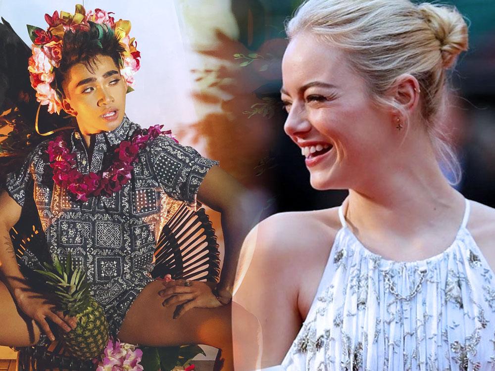 Bretman Rock at Emma Stone