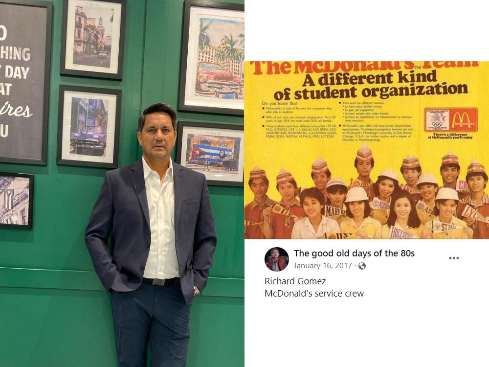 Richard Gomez as a waiter