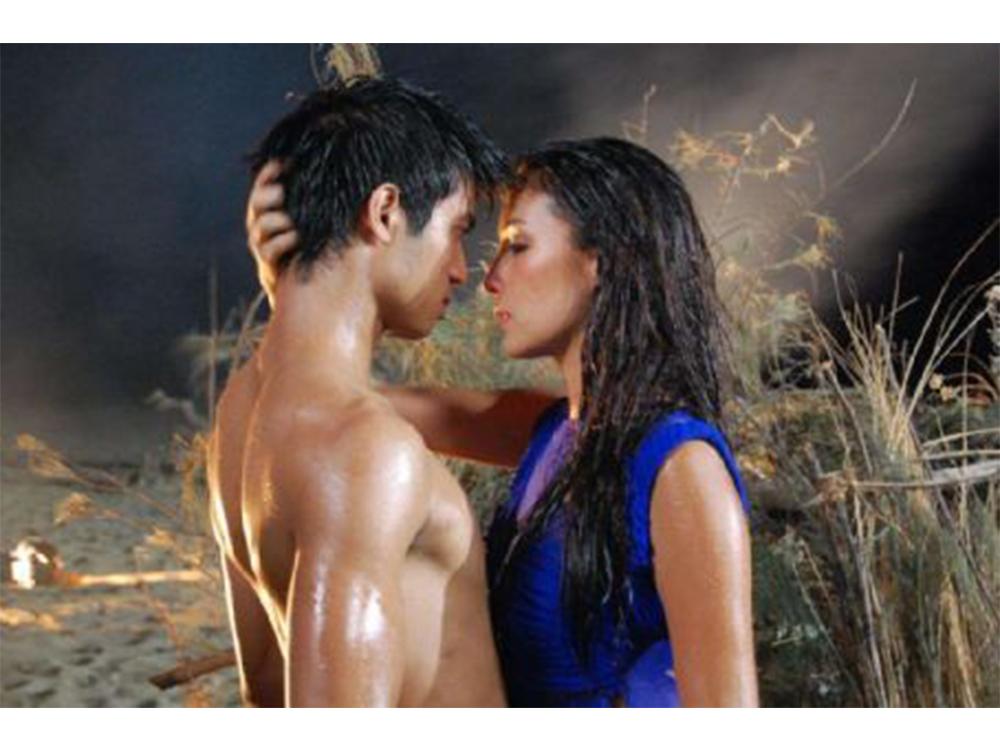 First on-screen kiss