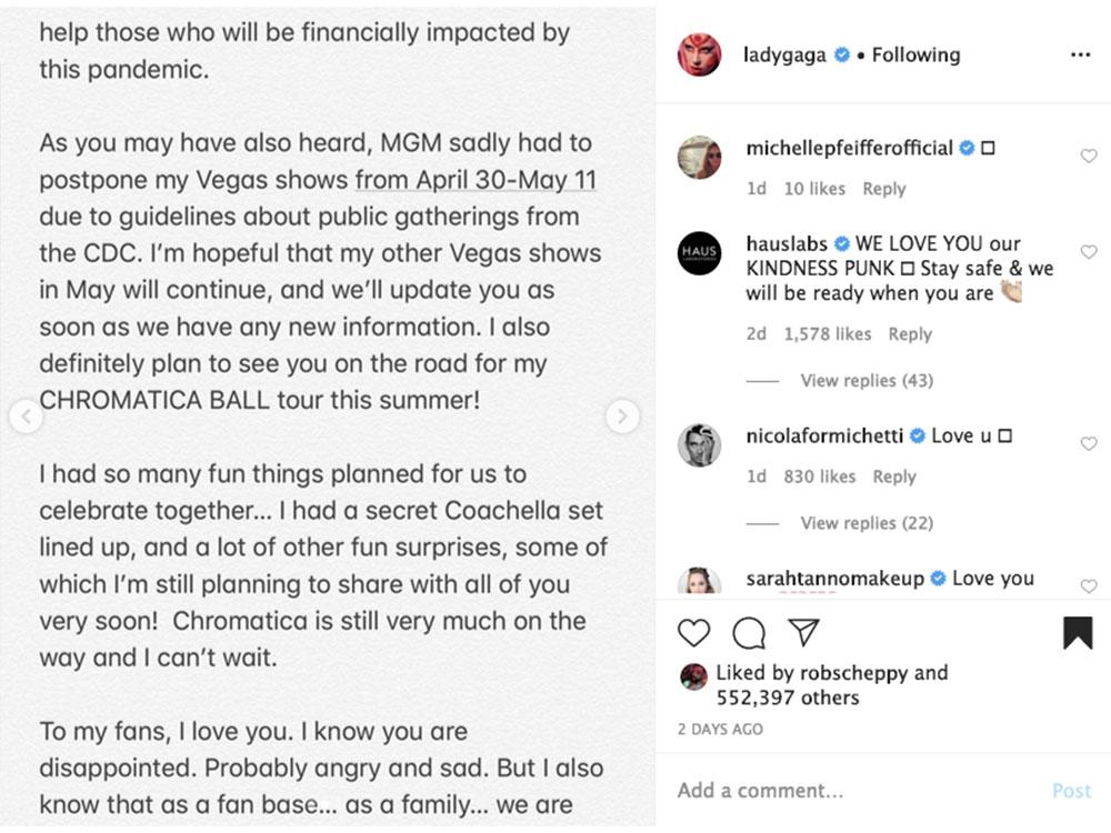 Lady Gaga's MGM Vegas shows