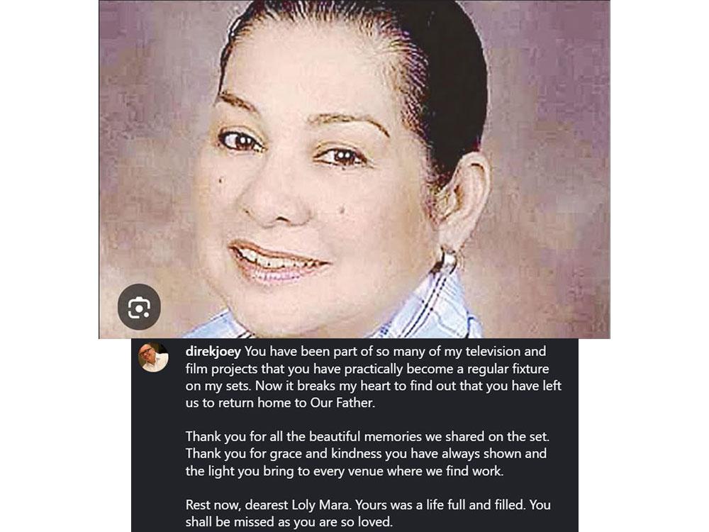 Message from Direk Joey Reyes