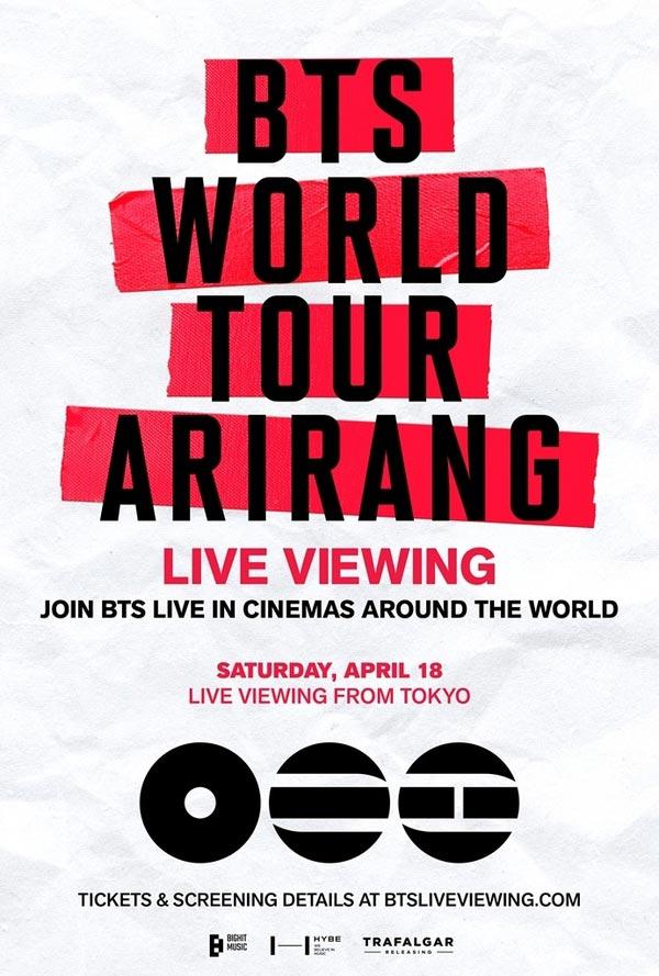 BTS World Tour 'Arirang' in Japan: Live Viewing