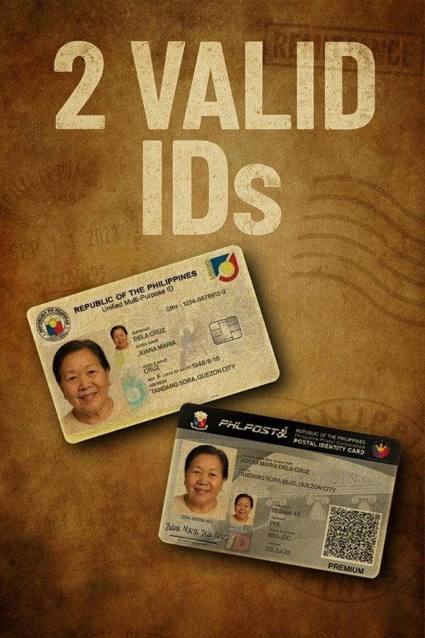 '2 Valid IDs'