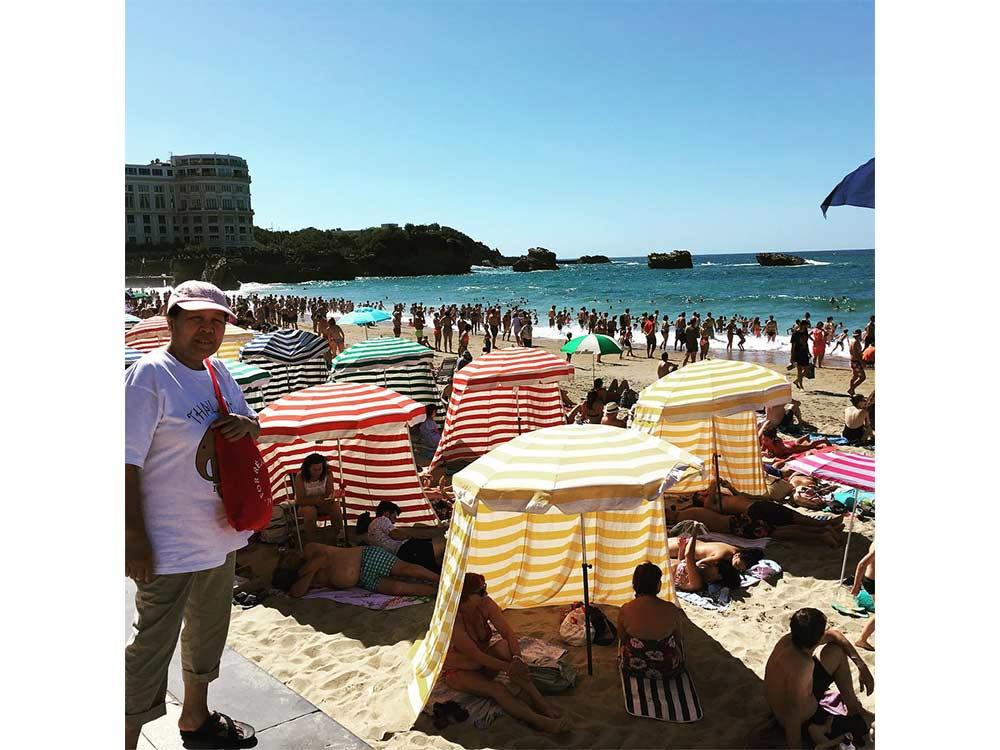 Biarritz beach, France