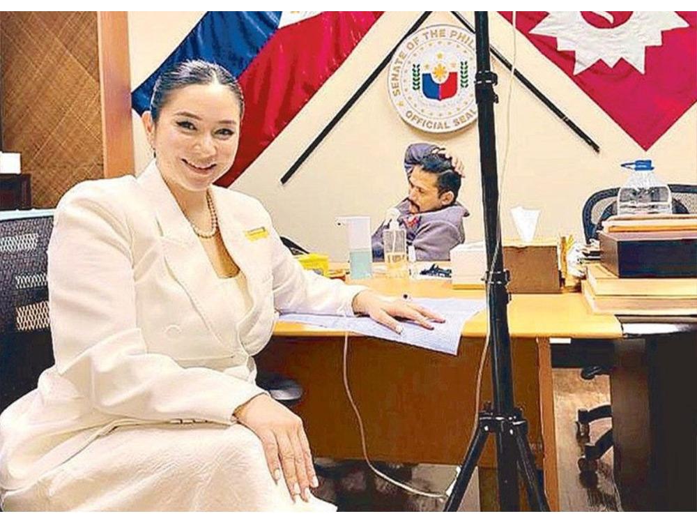 Mariel Rodriguez's IV drip at the Senate