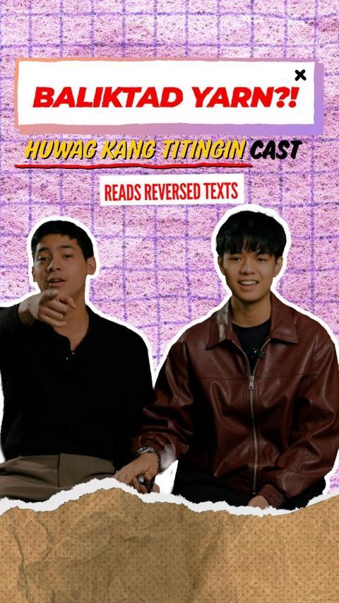 Reverse text challenge: Marco Masa and Sean Lucas | Huwag Kang Titingin