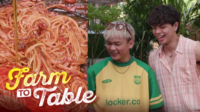 Buboy Villar at Kokoy de Santos, FIRST TIME TRYING Assassin's Pasta! | Farm to Table