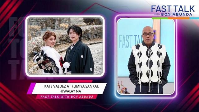 Fast Talk with Boy Abunda: Kate Valdez at Fumiya Sankai, hiwalay na! (Episode 787)