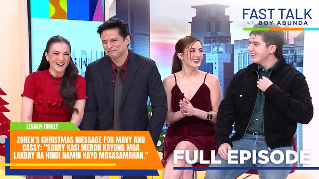 Fast Talk with Boy Abunda: Legaspi family, nag-'Fast Talk' sa Pasko! (Full Episode 755)