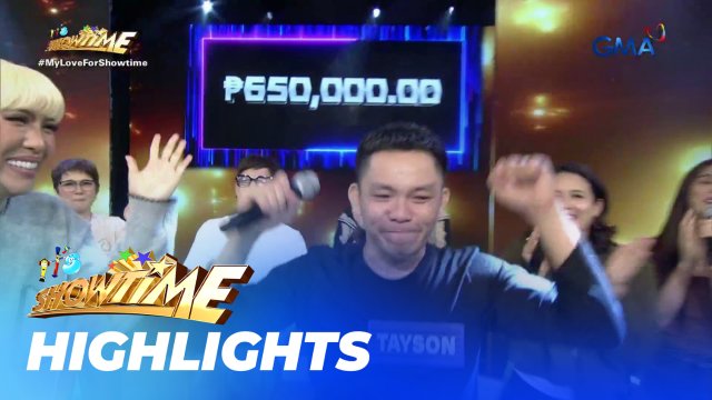 It's Showtime: TAYSON, PINAGHANDAAN ANG POT QUESTION AT NAG-UWI NG P650,000! (Laro, Laro, Pick)
