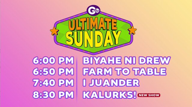 The ultimate Sunday night for the family on GTV!