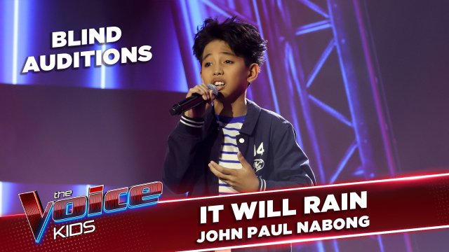 The Voice Kids Philippines: John Paul Nabong made it rain with "It Will Rain" | Blind Auditions