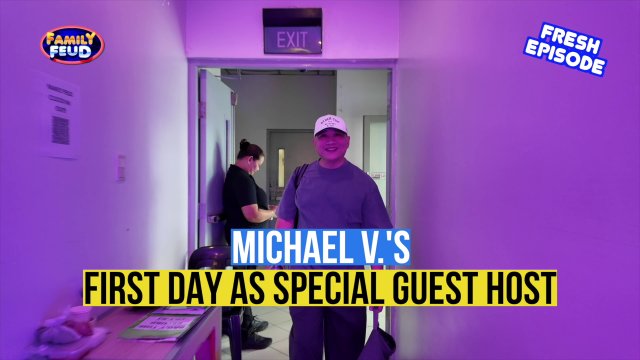 Family Feud: Michael V's first taping day | Online Exclusive