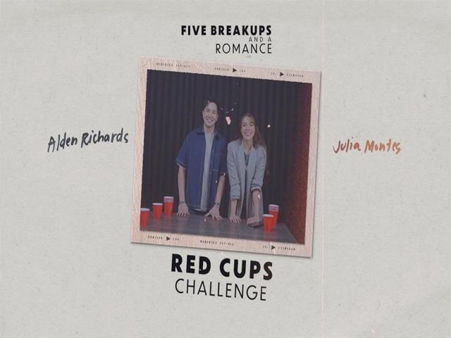 Alden Richards, Julia Montes try the Red Cups Challenge