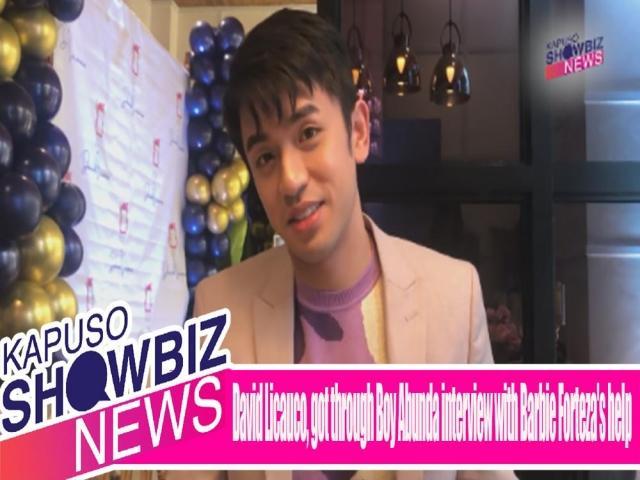 David Licauco got through Boy Abunda interview with Barbie Fortezas help