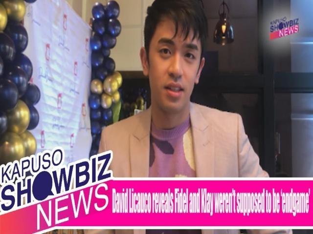 David Licauco reveals Fidel and Klay werent supposed to be endgame