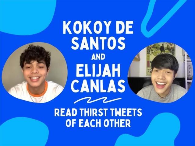 Kokoy de Santos and Elijah Canlas read thirst tweets of each other