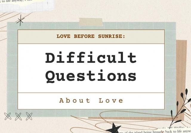 Love Before Sunrise