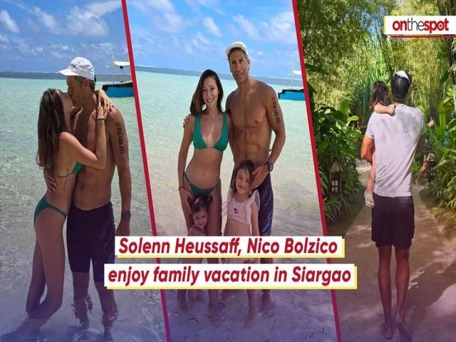 Solenn Heussaff, Nico Bolzico, and kids