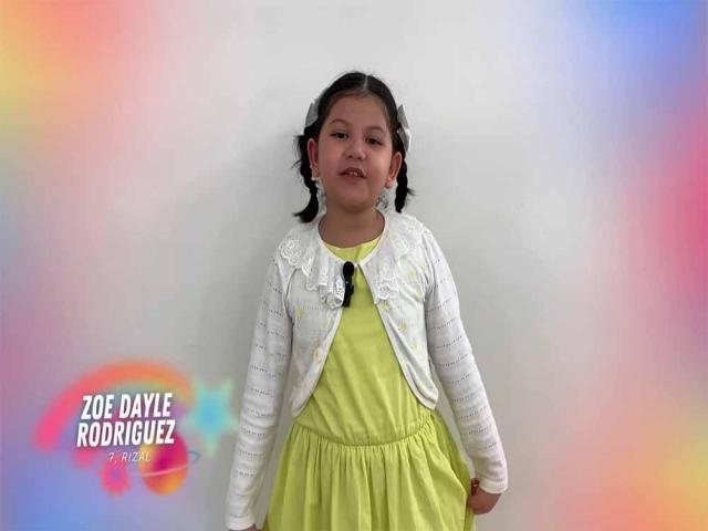 Kilalanin si Zoe Dayle RodriguezKilalanin ang 7-year-old singer ng Rizal na si Zoe Dayle Rodriguez na sumali sa blind auditions