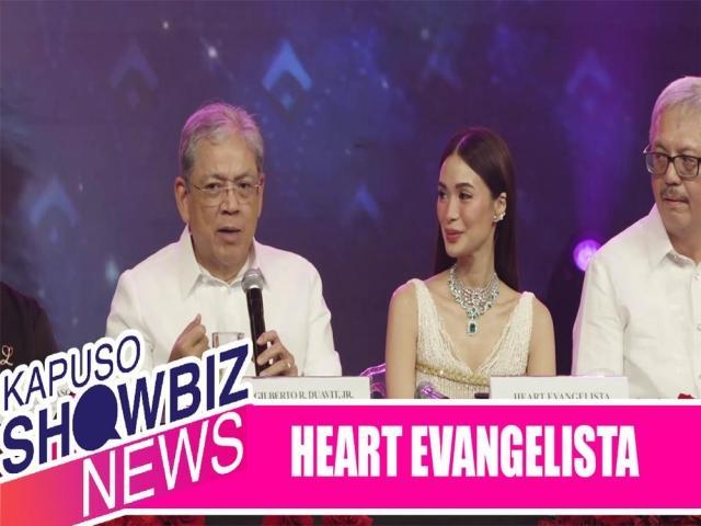 GMA Networks President and Chief Executive Officer Mr Gilberto R Duavit, Jr and Heart Evangelista