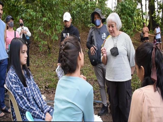 Laurice Guillen on the set of Asawa Ng Asawa Ko