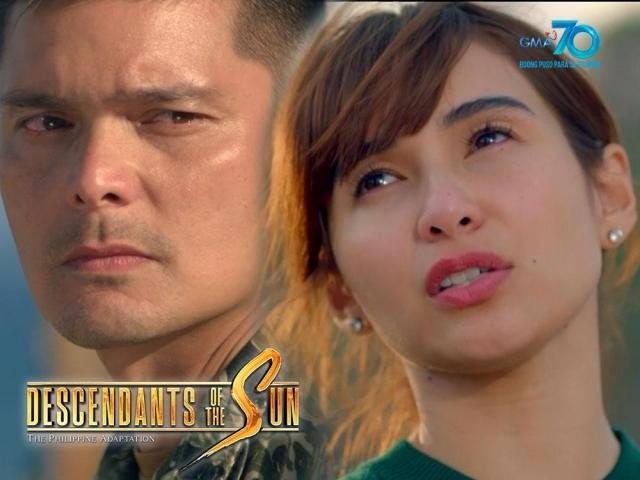 Dingdong Dantes and Jennylyn Mercado in Descendants of the Sun