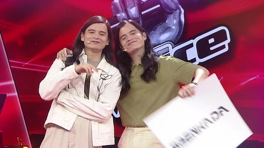 paolo and miguel guico of ben and ben in the voice kids
