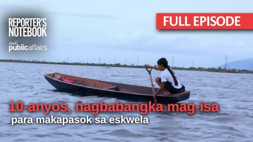 10-anyos, nagbabangka mag-isa para makapasok sa eskwela