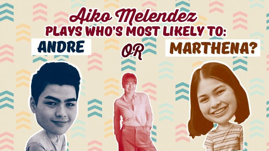 Aiko Melendez plays 'who's most likely to' challenge