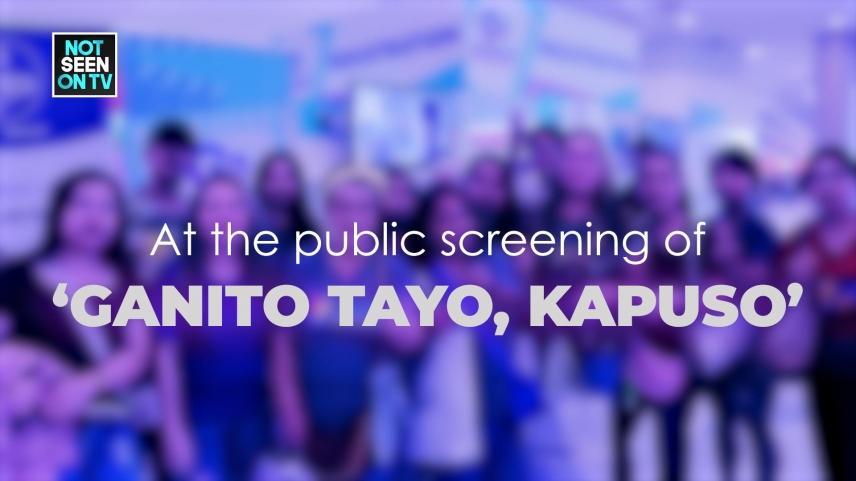 NSOTV: At the public screening of Ganito Tayo, Kapuso