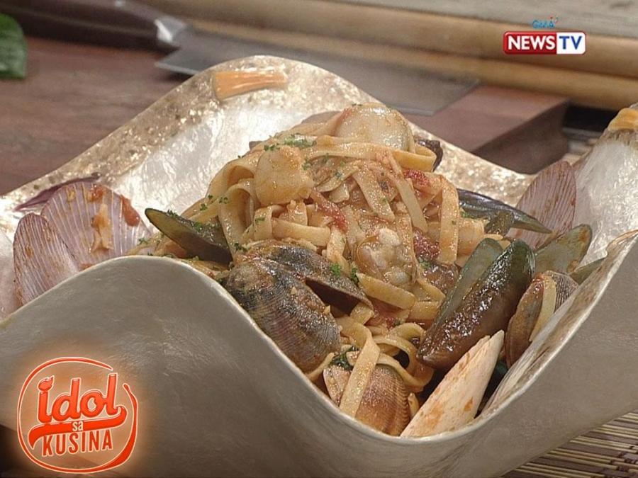 Idol Sa Kusina Hot And Spicy Seafood Pasta Recipe Gma Entertainment 9986