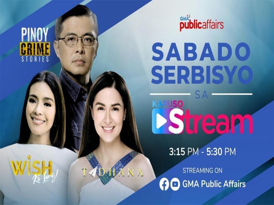 Kapuso Stream: TADHANA, WISH KO LANG, PINOY CRIME STORIES | LIVESTREAM ...