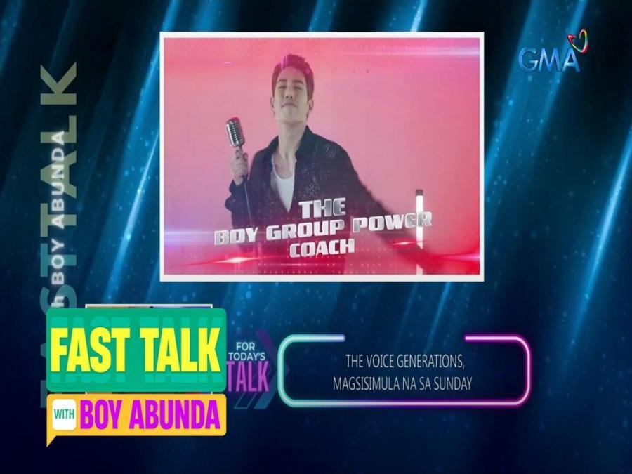 Fast Talk With Boy Abunda: 'The Voice Generations,' Magsisimula Na Sa ...