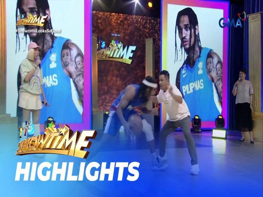 It's Showtime: 'Jordan Clarkson,' dinepensahan ang bola laban kay Ogie ...