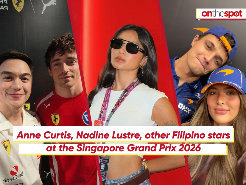 On the Spot: Anne Curtis, Nadine Lustre, other Filipino stars at the Singapore Grand Prix 2026 - GMA Network