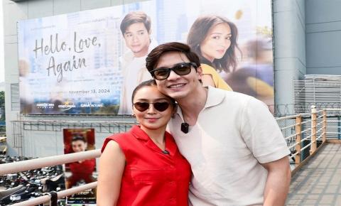 Alden Richards, Kathryn Bernardo visit 'Hello, Love, Again' billboard in  GMA Network Center | GMANetwork.com - Pictures - Photos