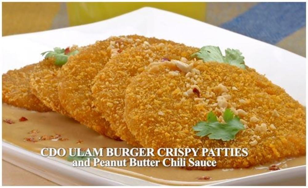 Recipe CDO Ulam Burger crispy patties with peanut butter sauce GMA